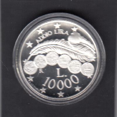 Beschrijving: 10.000 Lira OLD COINS